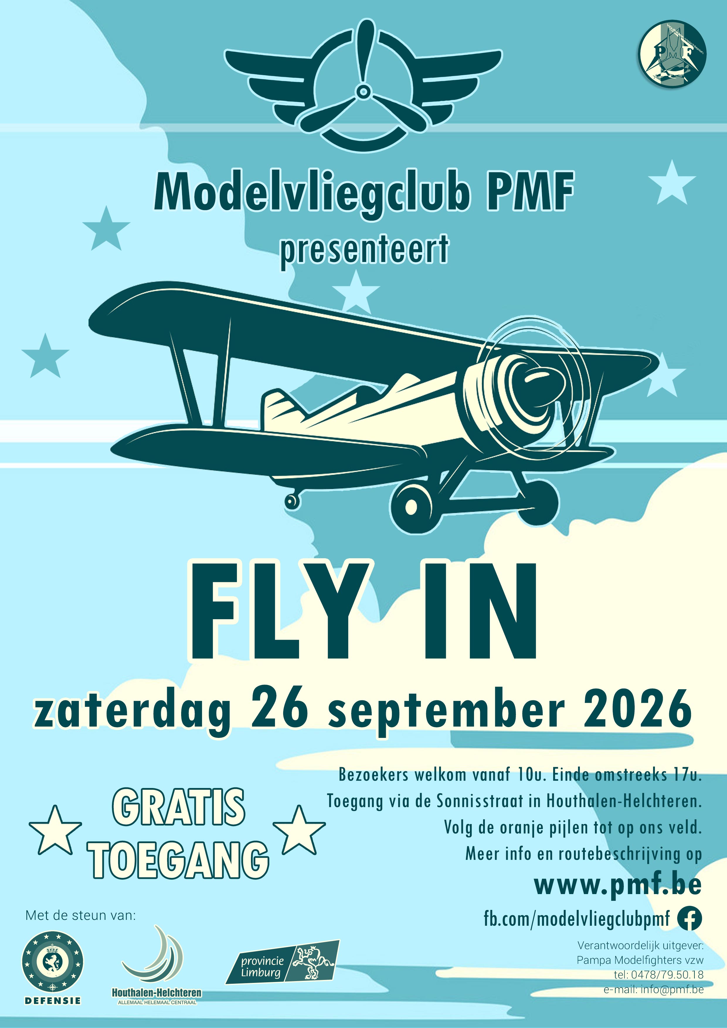 Flyer van de Fly-in, klik om te vergroten. Klik om te vergroten.