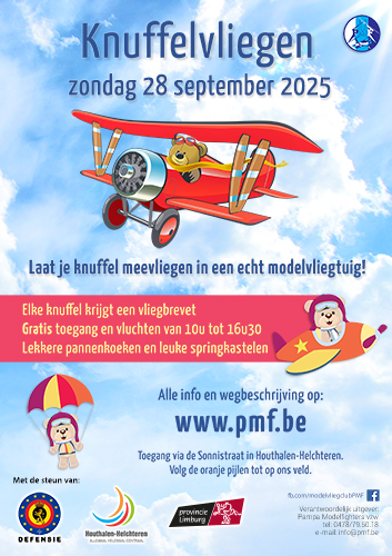 Flyer van het knuffelvliegen, klik om te vergroten. Flyer van het knuffelvliegen, klik om te vergroten.