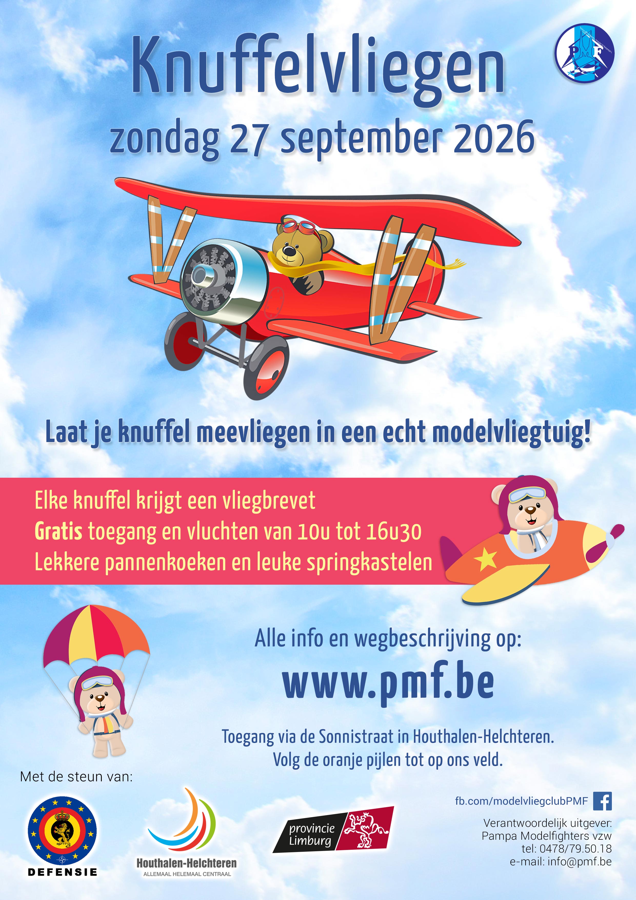 Flyer van de Fly-in, klik om te vergroten. Klik om te vergroten.